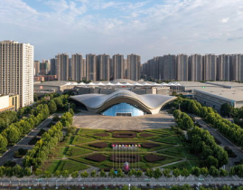 合肥滨湖国际会展中心,城市新地标，商务交流的璀璨明珠